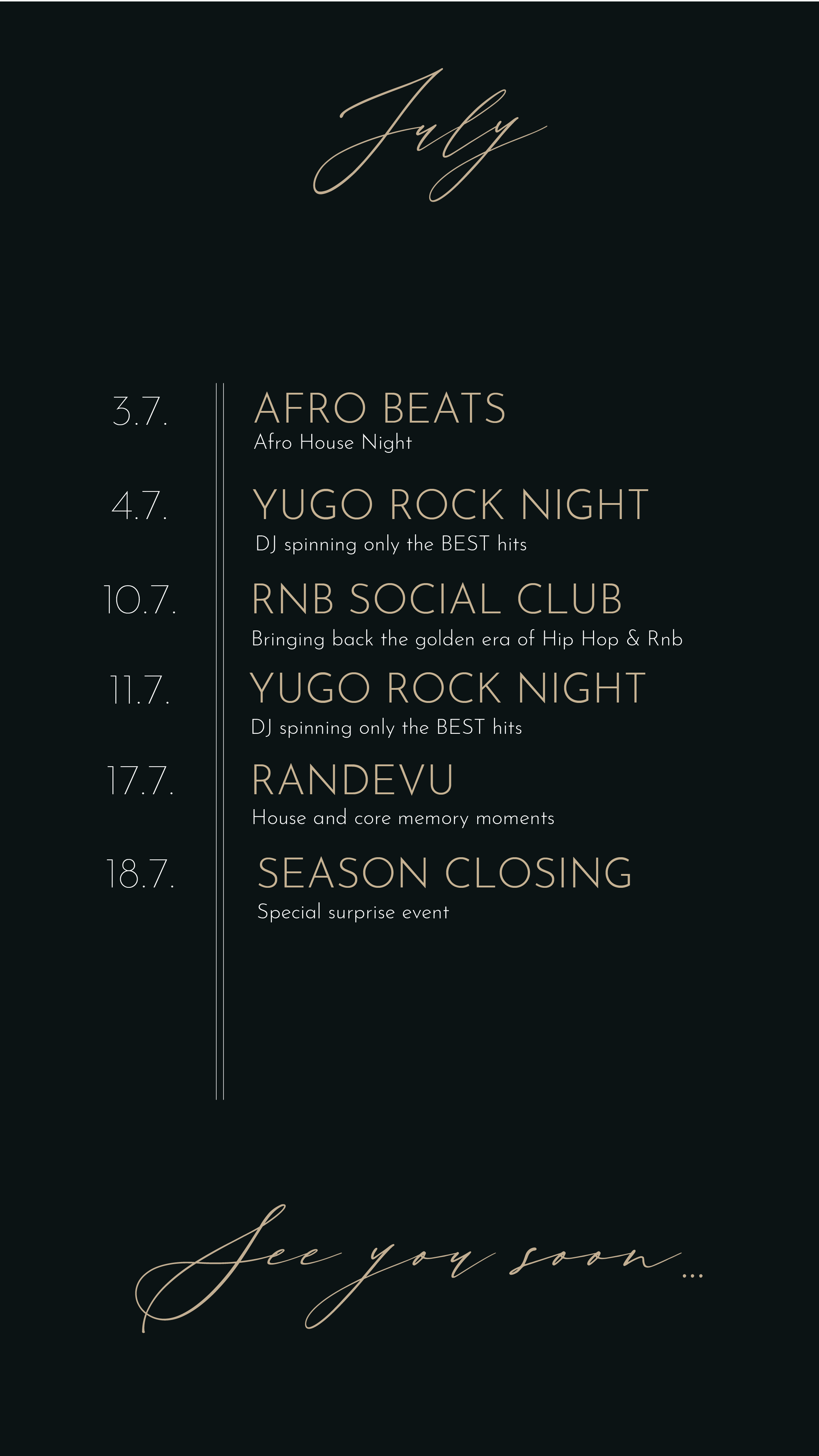 Nebo junij 2026 event program